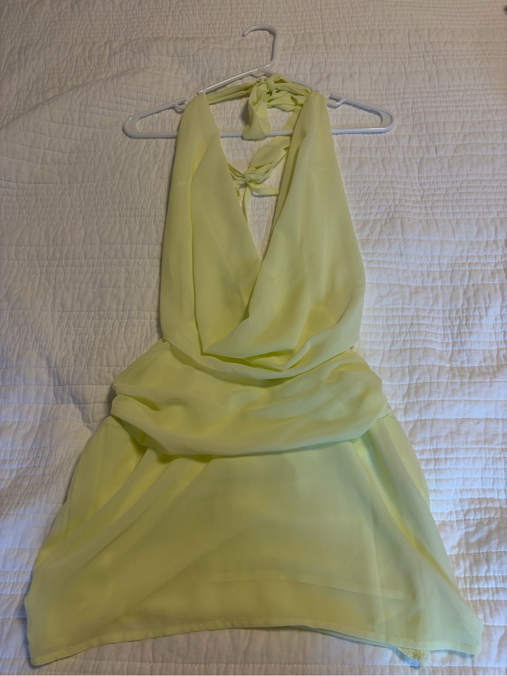 Peppermayo Yellow Tie-Back Halter Dress - Picture 4 of 6